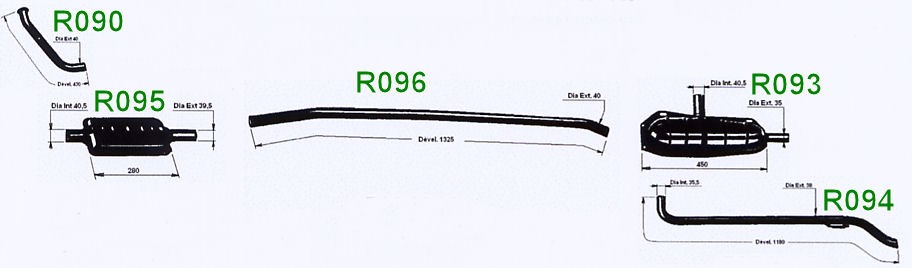 Echappement R16 - Type 1150